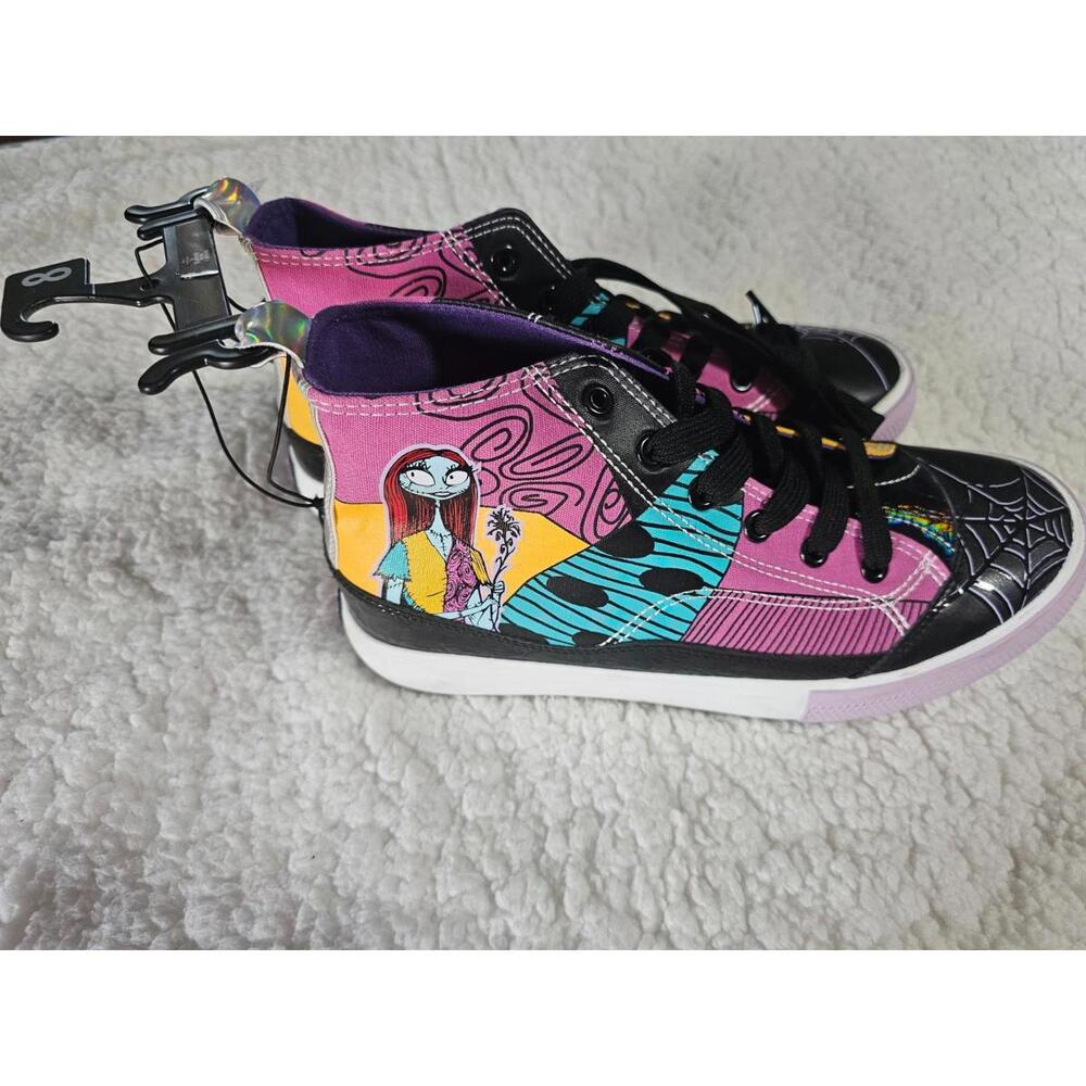 New Disney The Nightmare Before Christmas Design Shoes Size 8 Women's High Tops